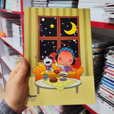 دفتر 40 برگ ته چسب الیپون