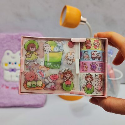 ست استیکر و چسب واشی