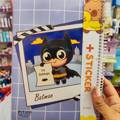 دفتر 80 برگ مجلد استیکر دار