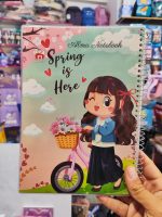 دفتر مجلد 80 برگ طرح دختر