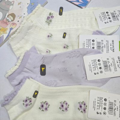 جوراب دخترانه نخی