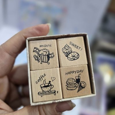 مهر 4 تایی چوبی