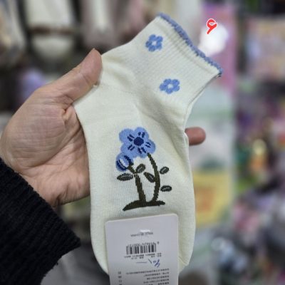 جوراب دخترانه طرح گل