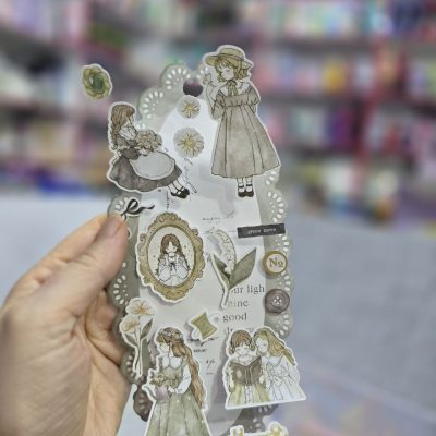 استیکر دو برگی دختر